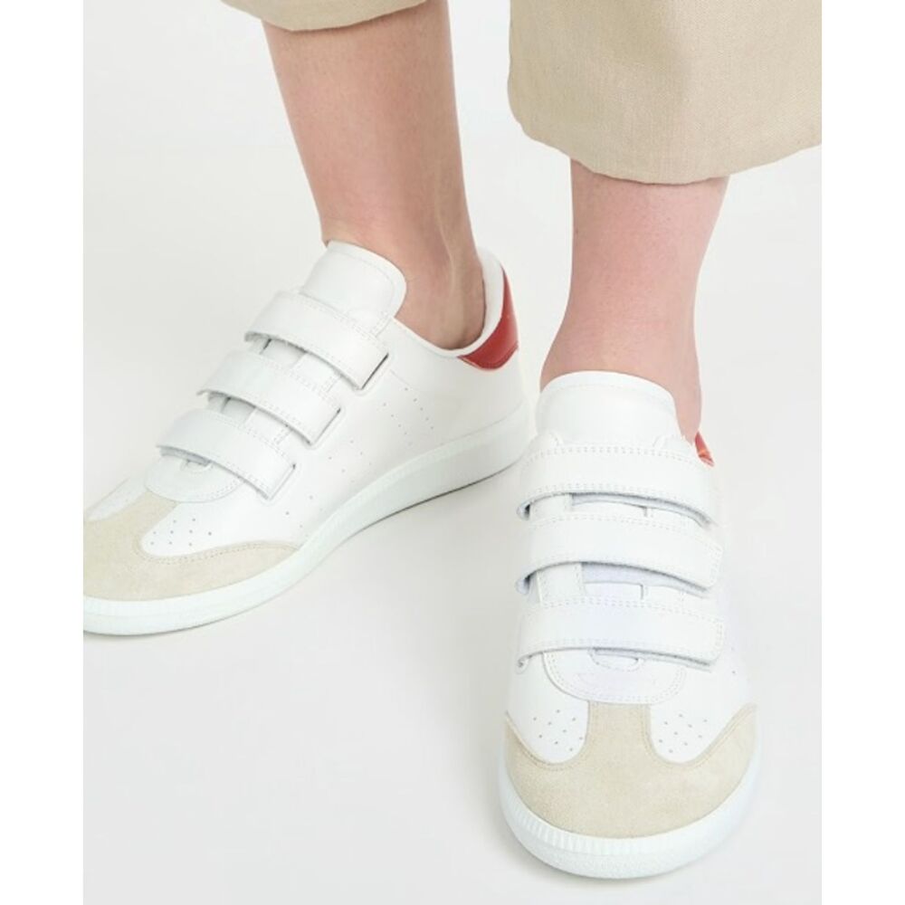 Isabel Marant Beth Terracotta Leather Sneakers EU 41 US 10.5–11 New
